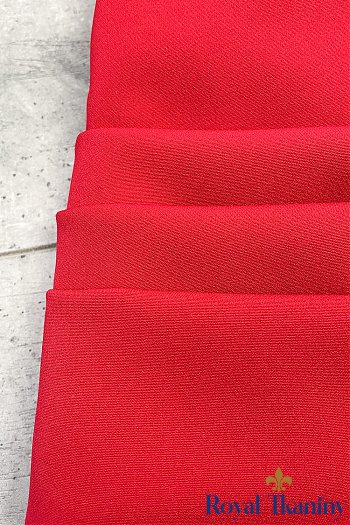 Klasyczma bardzo uniwersalna tkanina gładka czerwona BARBI Marchiano
