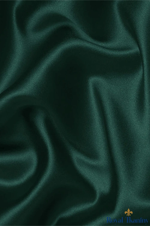 Armani satyna sztuczny jedwab szmaragdowy zielony SILKI